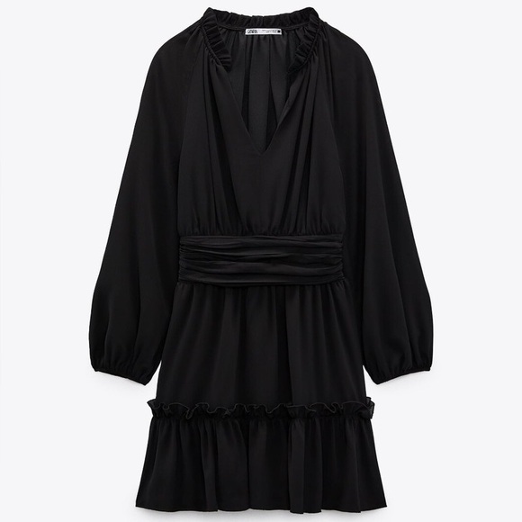 Zara Dresses & Skirts - NWT Zara Black Long Sleeve MINI Dress